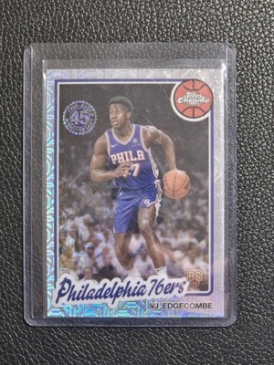 2025-26 Topps Chrome Silver VJ Edgecombe RC Rookie MOJO Refractor