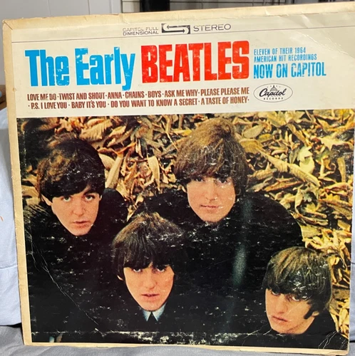 THE EARLY BEATLES 1964 Capital Records ST 2309 LP Vinyl Record VG Record Tested