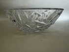 Vintage Tiffany & Co Rock Cut Round Crystal Bowl  8 7/8” Rim X 3 3/8” Deep