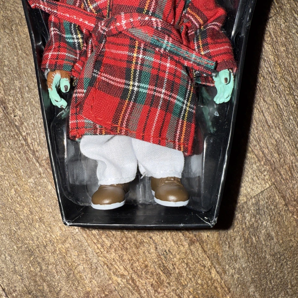 "Muñeca de trama de 4,5"" The Munsters Eddie's - túnica a cuadros - rara difícil de encontrar nunca abierta" Foto 3 de 4