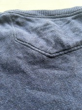 Fatface Cotton and Cashmere Mens L Jumper in Black. V neck VGC care tags