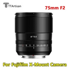 TTArtisan 75mm F2 Auto Focus Full Frame Prime Lens For Fujifilm X-Mount Camera