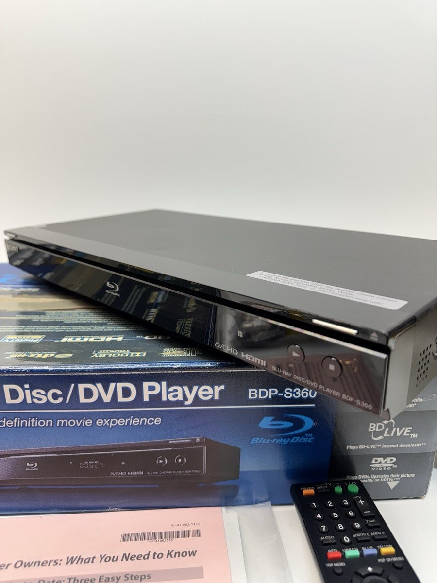 SONY ブルーレイディスク/DVDプレーヤー BDP-S360(中古品) Sony BDP-S360 Blu-Ray Player for sale online | eBay