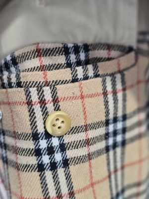Vintage 90s burberry blouson jacket Nova Check Icon ivory size