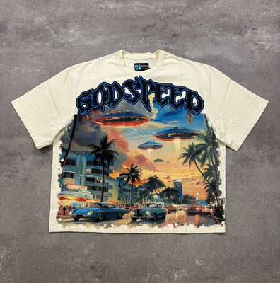 Godspeed Miami UFO T-Shirt Cream Streetwear