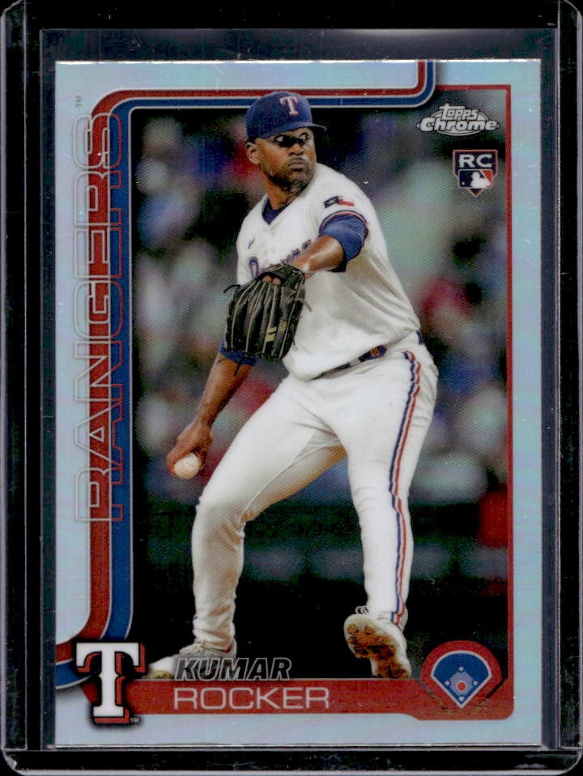 2025 Topps Chrome Kumar Rocker RC Refractor Rookie #73 Rangers