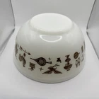 Pyrex Early American Mixing Bowl #403 Brown White Vintage 2 1/2 Quart MCM Eagle