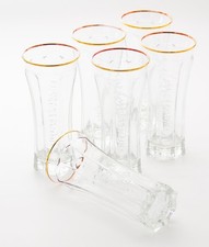 6 x St Germain Lik&ouml;r Longdrink Cocktail Glas Relief Signature France Gl&auml;ser 3710