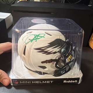 Jalen Hurts Signed/Autographed Philadelphia Eagles Lunar Mini Helmet/ Visor/BAS