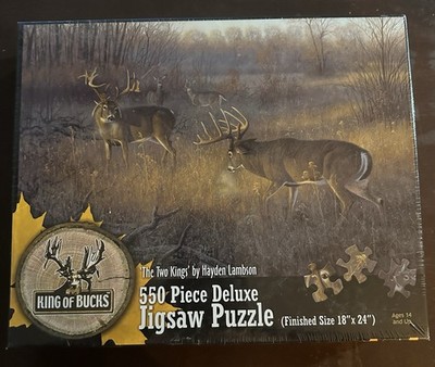 Bass Pro Shop King Of Bucks 550 Piece Deluxe Jigsaw Puzzle