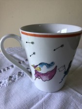 Rayware Porzellan Kaffee Tee Becher - Ritter und Jungfrauen - Fantasy Burgen Drache