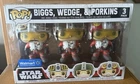 Biggs, Wedge, and Porkins 3 Pack Funko Pop Vinyl Walmart Exclusive Star Wars G