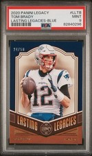 Tom Brady 2020 Panini Legacy #LLTB Lasting *Blue* Numbered /50 Patriots PSA 9