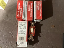 4 Legrand-Pass & Seymour 20A 120/277V CommercialToggle Switch Ivory PS20AC1-I
