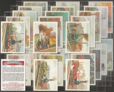 WILLS EMBASSY - FULL SET - HISTORY OF BRITAINS RAILWAYS 1987 (L30 CARDS)