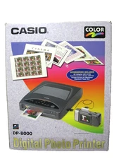 Casio DP-8000 Digital Photo Color Thermal Printer, camera, Accessories