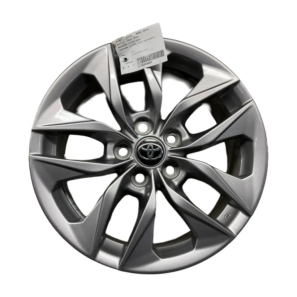 2021-2025 TOYOTA SIENNA Wheel 17x7 Factory OEM Replacement Part - Image 2 of 4