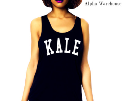 Kale tank top USA- Queen Apparel- 100 cotton