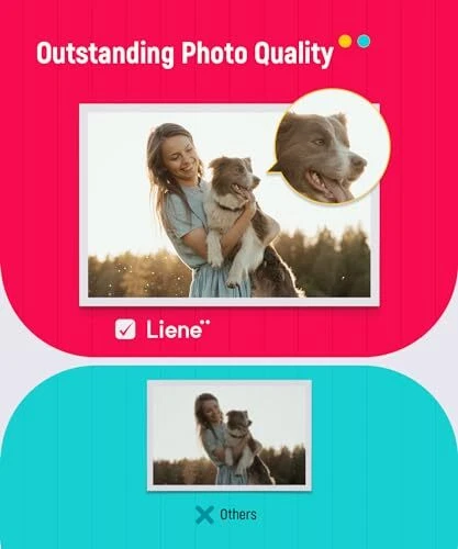 Liene 80-Sheet Photo Printer Paper & 2 Cartridges Bundle