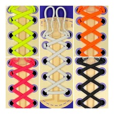 Easy No Tie Elastic Lock Shoelaces For Marathon Running Walking Shoe Lace