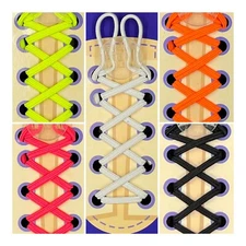 Easy No Tie Elastic Lock Shoelaces For Marathon Running Walking Shoe Lace