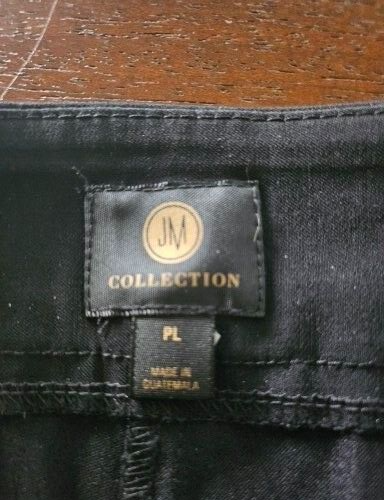 JM Collection Womens Studded Pull on Tummy Control pants Black Size PL - Picture 4 of 7