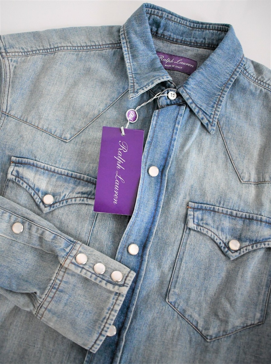 【RALPH LAUREN】PURPLE LABEL シルバー 箔 DENIM Ralph Lauren Purple Label Stretch Slim-Fit Jeans | Saks Fifth Avenue