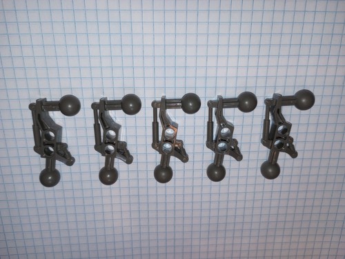 5 Dark Gray Lego 32173 Star Wars Mindstorms Bionicle 5 pcs leg arm Technic ball - Picture 10 of 24