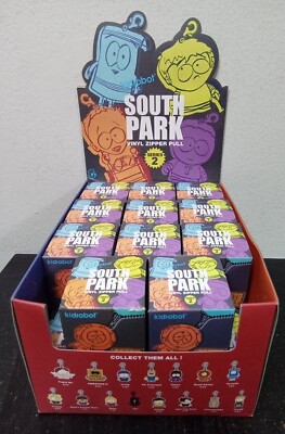 South Park Zipper Pull Keychain Series 2 Case Of 23 Sealed Blind