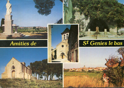Card SAINT GENIS DE FONTEDIT Amitiés de St Geniès le Bas