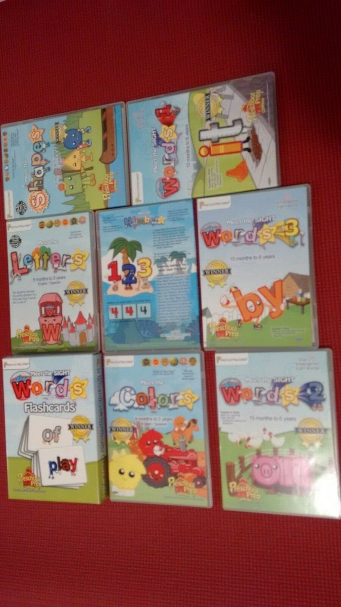 Preschool Prep Series Sight Words DVD 7 Disc Set With