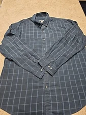 Van Heusen Men's Blue Long Sleeve Dress Shirt Size XL