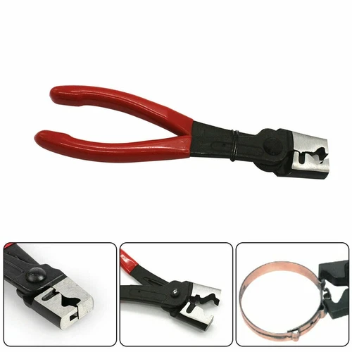 100X Assorted Hose Clamp Stainless Steel Ear Cinch Rings Crimp Pinch Set Pliers - Picture 8 of 21