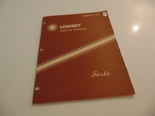 Lowrey Organ L25 Fiesta Service Repair Shop Manual Schematics