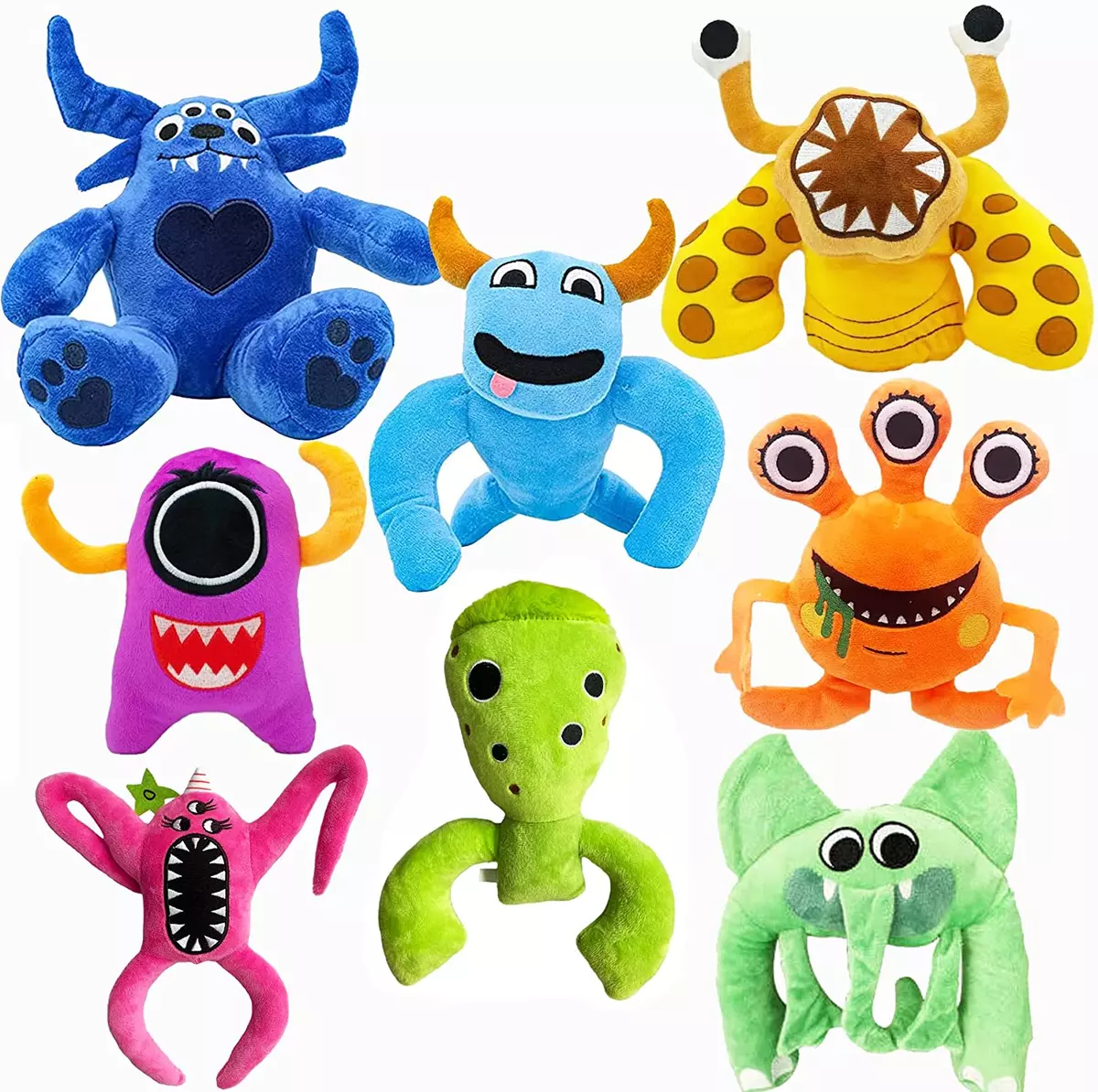 8PCS Garten of Ban Ban Plushies,Banban 3 Cuddly Garden of Bam Bam Plushies