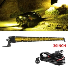 Roof 30"LED Light Bar Yellow/White Spot Flood Fit Can-am Maverick X3 DS RS MAX