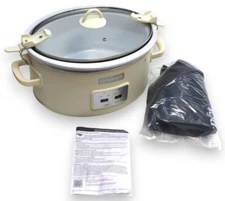 Crock-Pot CPSCVO70LL-MS 7-Quart Cook & Carry Slow Cooker, Mushroom