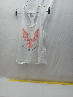The Nike Tee DRI-FIT Athletic Cut ''Let Your Sole Be Free'' Woman's Medium 