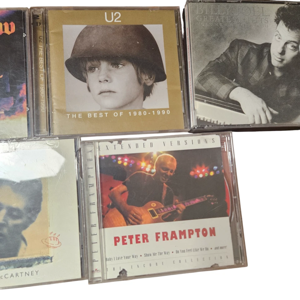 Lot of 5 Rock, Pop CDs - Rainbow, U2, Billy Joel, Paul McCartney, Peter Frampton Foto 4 de 4