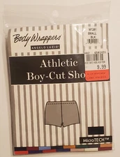 Womens Boy Shorts Angelo Luzio Body Wrappers Size SMALL Black Dance Wear 