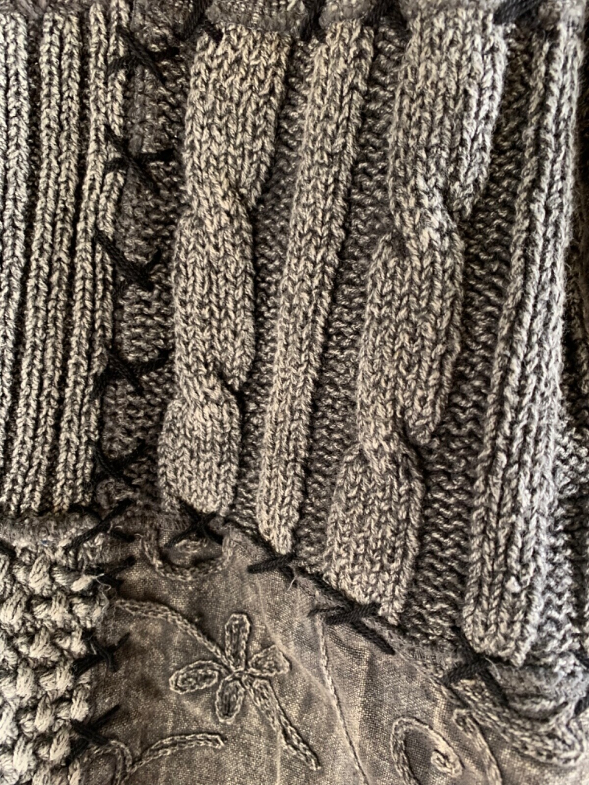 Sandy Starkman knit jacket gray large - image 10