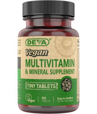 Multivitamin- & Mineralstoffpräparat - 90 kleine Tabletten von Deva - leicht zu schlucken