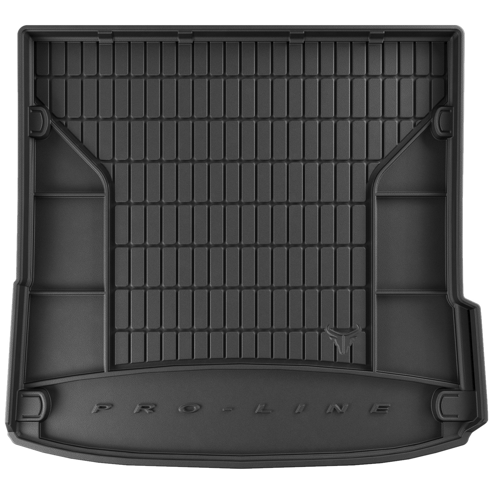 Tapis de coffre Frogum Pro-Line en TPE noir sur mesure pour Audi Q7 I 2005-2015