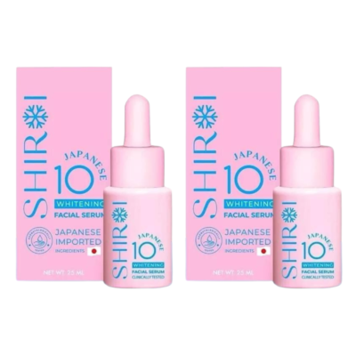 2x SHIROI Japanese 10 Whitening Facial Serum Skin Brightening