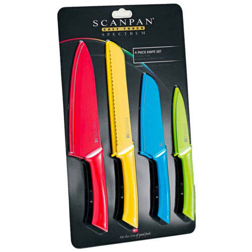 Scanpan Spectrum 4 Piece Kitchen Knife Set 4pc | Coloured  - Foto 1 di 1