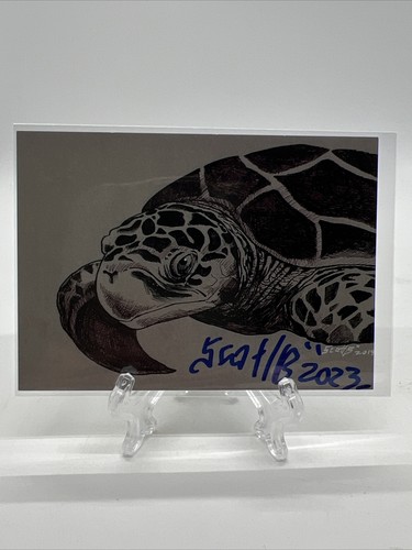 2023 Chicago Non Sport Card Show Promo Karte handsigniert von Scott Beaderstadt - Bild 1 von 3