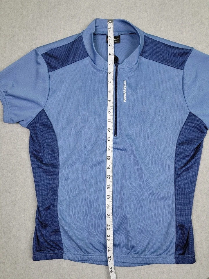 Женская велосипедная майка Schwinn с задними карманами на молнии 1/2 эластичная с коротким рукавом маленькая - Изображение 4 из 4