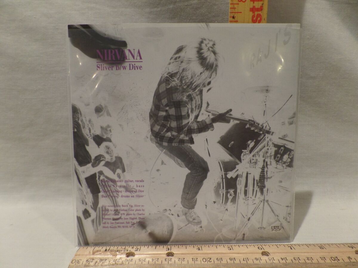 NIRVANA RARE VINTAGE 1990 SILVER B/W DIVE | eBay NIRVANA RARE VINTAGE 1990 SILVER B/W DIVE | eBay