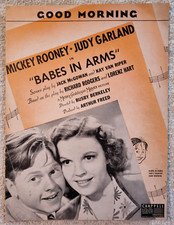 Sheet Music - Babes In Arms Good Morning Judy Garland Mickey Rooney 1939