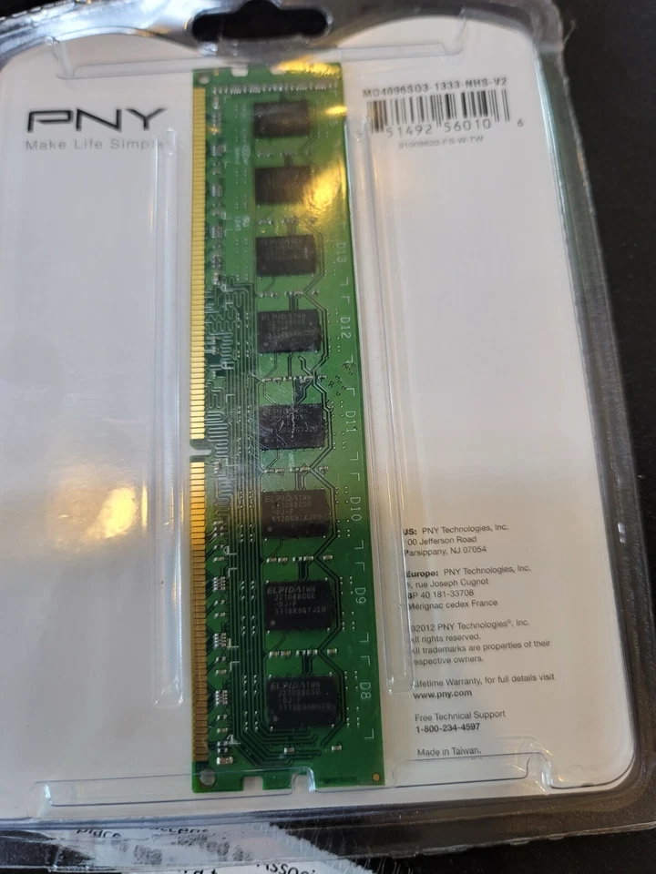 PNY 4GB PC memory DDR3 PC3-10666 - Image 2 of 3